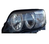 Conjunto Faros Celanteros Coche Para BMW Para X5 E53 E70 2000-2005 2006 2007 2008 2009 2010 2011 2012 2013 Para Kit De Ojos De Ángel LED Ultra Brillantes Anillos De Halo Luz De Día Faros Delanteros(2)