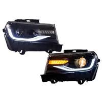 Conjunto Faros Celanteros Coche Para Chevy Para Camaro 2014 2015 Accesorios Coche 2 Uds Conjunto Faros Led Para Proyector Frontal(LHD)