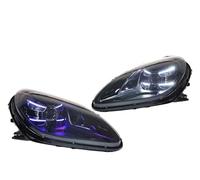 Conjunto Faros Celanteros Coche Para Macan 2014-2018 Conjunto De Faros Delanteros Mejorados Luz Señal De Giro Faros LED(With AFS,Halogen)