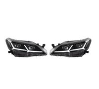 Conjunto Faros Coche Compatible Con Toyota Para Reiz Para Mark X 2010 2011 2012 2013 Reemplazo De Lente Proyector Angel Eye Luz Alta Señal Giro DRL Automóvil