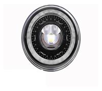 Conjunto Faros Delanteros Faros LED Universales para Coche para Uaz para Hunter De 7 Pulgadas con Intermitentes 4x4 Redondos De Repuesto(1pcs Black)