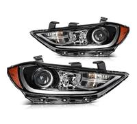 Conjunto Faros Delanteros Laterales para Hyundai para Elantra 2017-2018 Conjunto De Faros Halógenos Proyector Faros Delanteros del Lado del Conductor Y del Pasajero Faros Delanteros