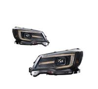 Conjunto Faros Delanteros LED Completos con Diseño Coche Lente Proyector Mejorada para Subaru para Forester 2013, 2014, 2015, 2016, 2017 Y 2018 Coche Faro Principal Montaje(For Halogen,Without Bulb)