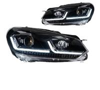 Conjunto Faros Faro para VW para Golf6 para Golf 6 MK6 Faro 2009-2012 R20 para GTI Faro para DRL Lente De Proyector Accesorios Automotrices Luces De Coche Conjunto Faro Coche(T*SI Sliver One Set)