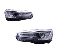 Conjunto Faros LED Coche Lente Proyector Mejorada Para Mitsubishi Para Lancer Ex 2009 2010 2011 2012 2013 2014 2015 2016 2017 2018 2019 2020 2021 Coche Faro Principal Montaje(Left steering wheel,Led l