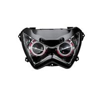 Conjunto Faros Motocicleta Para Kawasaki Para Z250 Para Z800 2013 2014 2015 2016 2017 Conjunto Faros Delanteros Motocicleta Faros Angel Eyes Halo Faro(Red)
