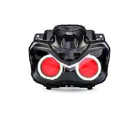 Conjunto Faros para CBR1000RR para CBR600 F5 F4i Series Faro LED Motocicleta Proyector HID Personalizado Conjunto Faro Delantero Luz Cabeza Angel Devil Eye Head Lamp(White Red Eyes)