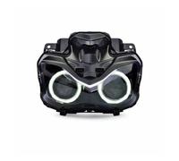 Conjunto Faros para CBR1000RR para CBR600 F5 F4i Series Faro LED Motocicleta Proyector HID Personalizado Conjunto Faro Delantero Luz Cabeza Angel Devil Eye Head Lamp(White Angel Eyes)