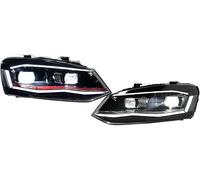 Conjunto faros repuesto Headlamps Assembly for VW For POLO 2019 2020 2021 2022 For Headlight Car Lights Head Lamp(Rojo,RHD)