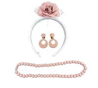 Conjunto Flamenca Diadema Flor, Pendientes Y Collar para NIÑA
