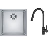 Conjunto fregadero de acero Franke Maris 122.0525.224, grifo de cocina Oltens Litla 35204300