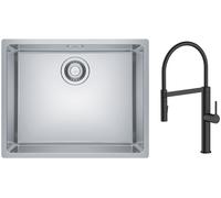 Conjunto fregadero de acero Franke Maris 122.0525.271, grifo de cocina Oltens Borga 35207300