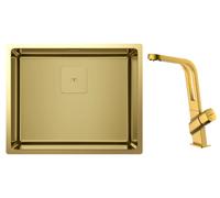 Conjunto fregadero de acero Teka Flexlinea 115000023, grifo de cocina Teka ICO 116030032