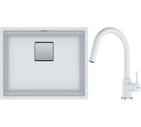 Conjunto fregadero de granito Franke Kanon 125.0529.604, grifo de cocina Franke Lina 115.0626.081