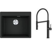 Conjunto fregadero de granito Franke Maris 114.0661.699, grifo de cocina Oltens Borga 35207300