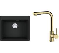 Conjunto fregadero de granito Franke Maris 114.0661.699, grifo de cocina Oltens Myvat 35205800
