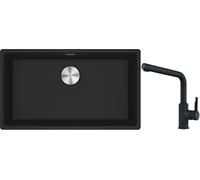 Conjunto fregadero de granito Franke Maris 125.0686.637, grifo de cocina Franke Urban 115.0627.523