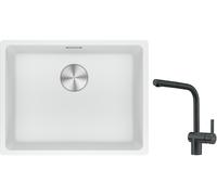Conjunto fregadero de granito Franke Maris 125.0686.719, grifo de cocina Franke Atlas 115.0550.427