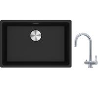 Conjunto fregadero de granito Franke Maris 125.0686.724, grifo de cocina Franke Eos 120.0179.979