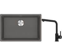 Conjunto fregadero de granito Franke Maris 125.0686.725, grifo de cocina Franke Lina 115.0712.435