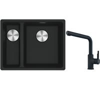 Conjunto fregadero de granito Franke Maris 125.0687.268, grifo de cocina Franke Urban 115.0627.523