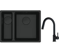 Conjunto fregadero de granito Franke Maris 125.0697.756, grifo de cocina Franke Lina 115.0626.055