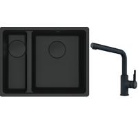 Conjunto fregadero de granito Franke Maris 125.0697.756, grifo de cocina Franke Urban 115.0627.523