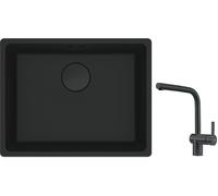 Conjunto fregadero de granito Franke Maris 125.0697.759, grifo de cocina Franke Atlas 115.0550.427