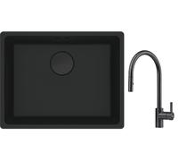 Conjunto fregadero de granito Franke Maris 125.0697.759, grifo de cocina Franke Eos 115.0613.671