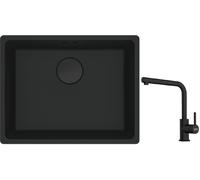 Conjunto fregadero de granito Franke Maris 125.0697.759, grifo de cocina Franke Lina 115.0712.435