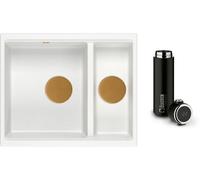 Conjunto fregadero GraniteQ Quadron Logan HCQL5646U1-C1_U, taza térmica Quadron M0051