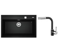Conjunto fregadero Tegranit Teka Nova XXL 115230057, grifo de cocina Teka ARK 23938120N