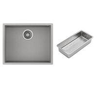 Conjunto fregadero Tegranit Teka Square 115230021, inserto para escurridor Teka 40199072