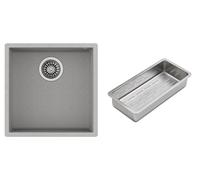 Conjunto fregadero Tegranit Teka Square 115230026, inserto para escurridor Teka 40199072