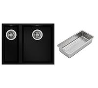Conjunto fregadero Tegranit Teka Square 115260029, inserto para escurridor Teka 40199072