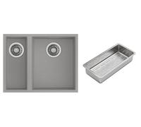 Conjunto fregadero Tegranit Teka Square 115260030, inserto para escurridor Teka 40199072