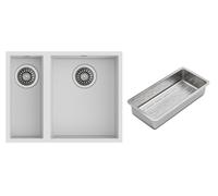 Conjunto fregadero Tegranit Teka Square 115260033, inserto para escurridor Teka 40199072