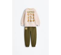 Conjunto Garfield ©Nickelodeon sudadera y pantalón CRUDO 2-3 años