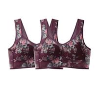 Conjunto genérico de corte de uñas Pro sujetadores de alto apoyo para mujeres, correa ajustable, cobertura completa, cómoda, sin armaduras, leggings de maternidad y embarazo, morado, XXL