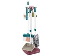 Conjunto genérico de juguetes de limpieza para juegos educativos realistas para uso en casa, accesorios flexibles para niños pequeños con herramientas de limpieza extraíbles | Kit de ficción re