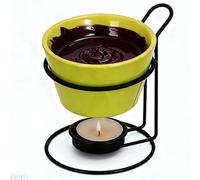 Conjunto genérico de mini tazas de fondue de tamaño compacto, olla de chocolate, taza de cerámica resistente al calor