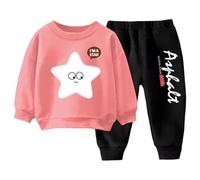 Conjunto genérico de sudaderas para bebé, niño, niño, niño, jogging, conjuntos lindos impresos, para bebé, conjunto, para niña, sudadera, para bebé, niño