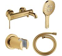 Conjunto grifo de bañera y ducha Grohe Essence 33624GL1, alcachofa de ducha Grohe Rainshower 26574GL0, 27074GL0, 28362GL0