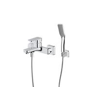 Conjunto grifo de bañera y ducha Oltens Hadsel 34006100, soporte de ducha Oltens Hald 37403100, 37200100, 37111100