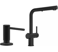 Conjunto grifo de cocina Franke Active 115.0669.769, dispensador de líquidos Franke Active SM 119.0547.906