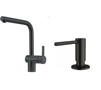 Conjunto grifo de cocina Franke Atlas 115.0550.424, dispensador de líquidos Franke Atlas 112.0717.102