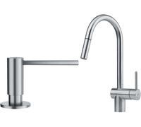 Conjunto grifo de cocina Franke Atlas 115.0590.047, dispensador de líquidos Franke Atlas 112.0717.084