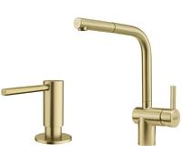 Conjunto grifo de cocina Franke Atlas 115.0681.242, dispensador de líquidos Franke Atlas 112.0717.105