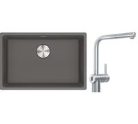 Conjunto grifo de cocina Franke Atlas Neo Sensor 115.0625.523, fregadero de granito Franke Maris 125.0686.725