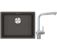 Conjunto grifo de cocina Franke Atlas Neo Sensor 115.0625.523, fregadero de granito Franke Maris 125.0714.195